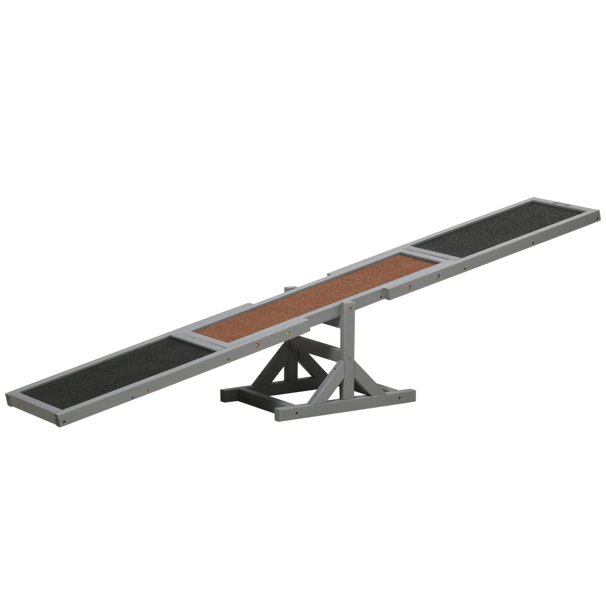 Wood Pet Seesaw Platform Dog Agility Training Equipment Run Game Toy Weather Resistant Pet Supplies Grey Dog Agility Training Equipment at Gallery Canada