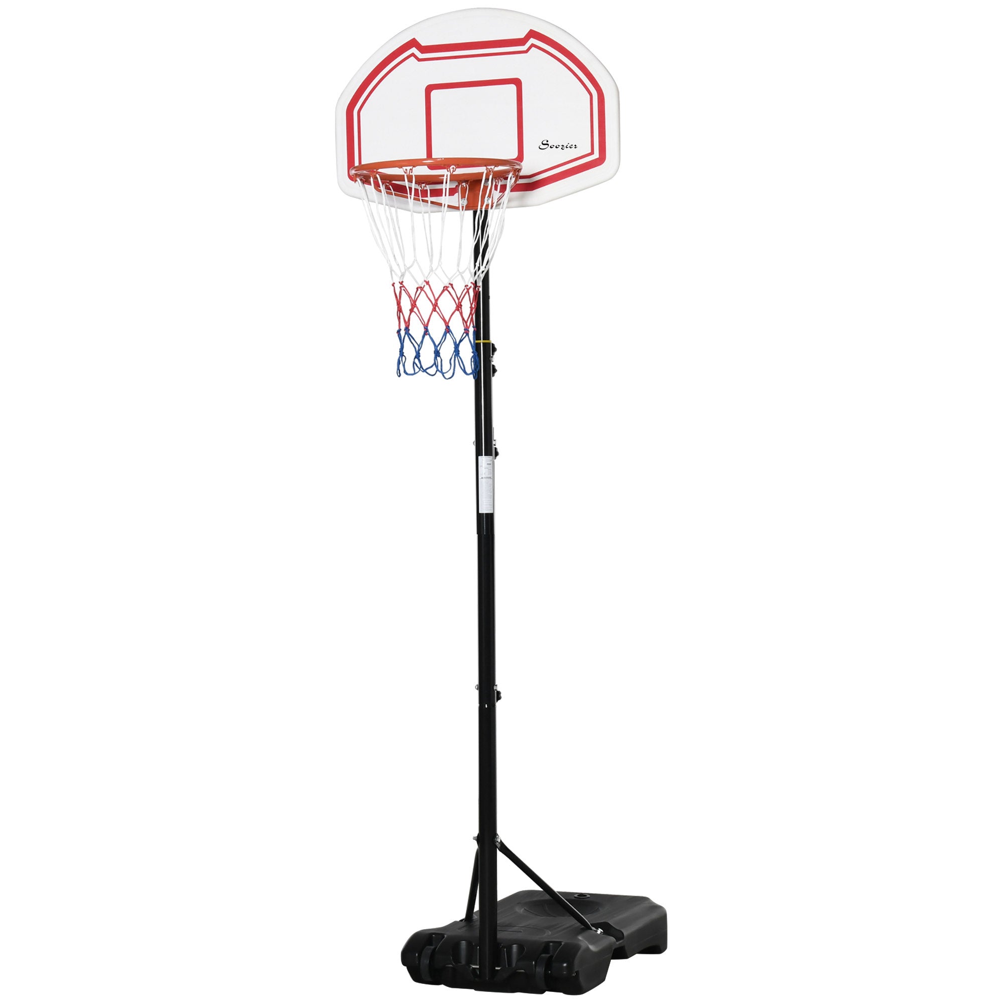 7-8.5ft Basketball Hoop, Freestanding Basketball System with 27.5