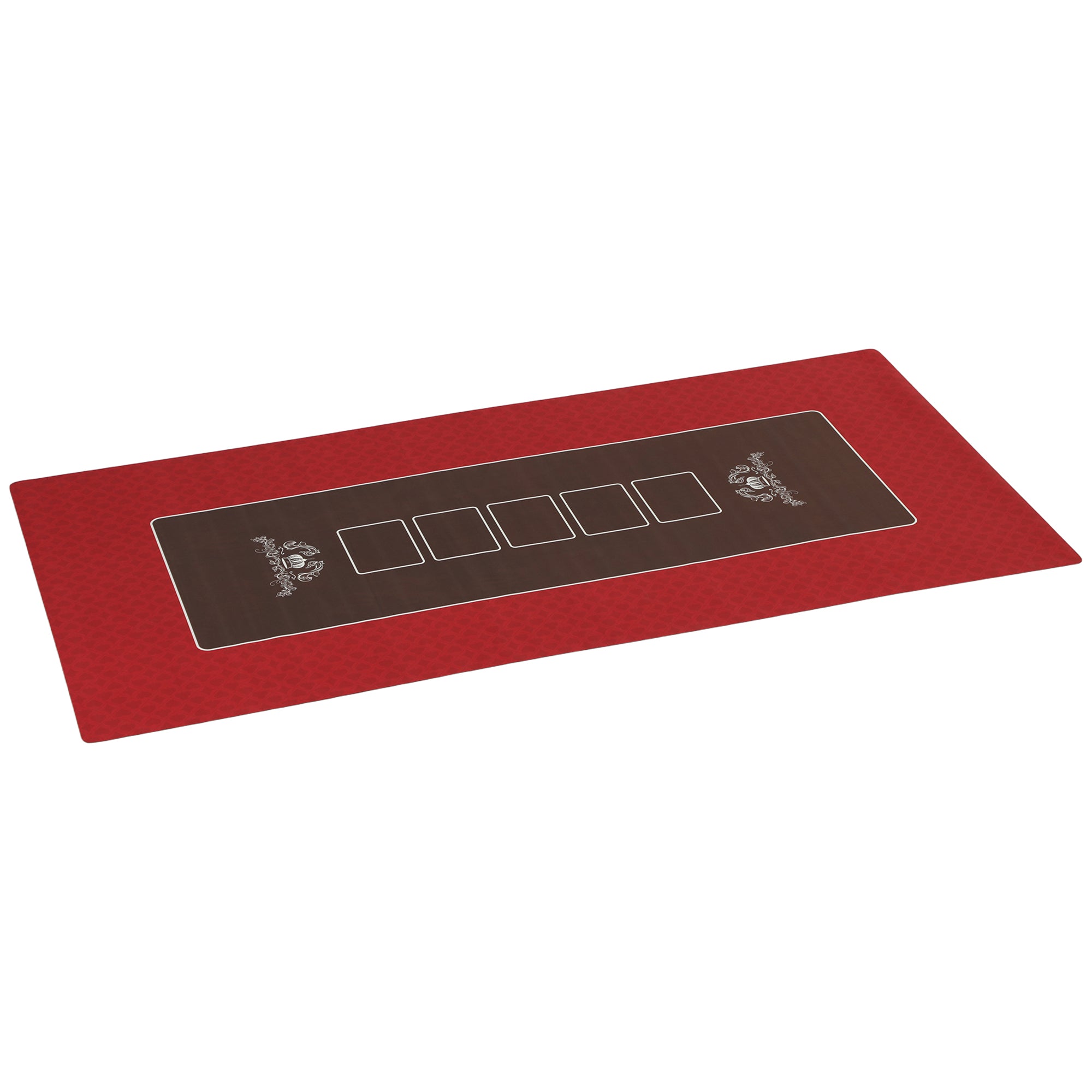 Poker Table Top Poker Mat for 12 Player, Red Game Tables   at Gallery Canada