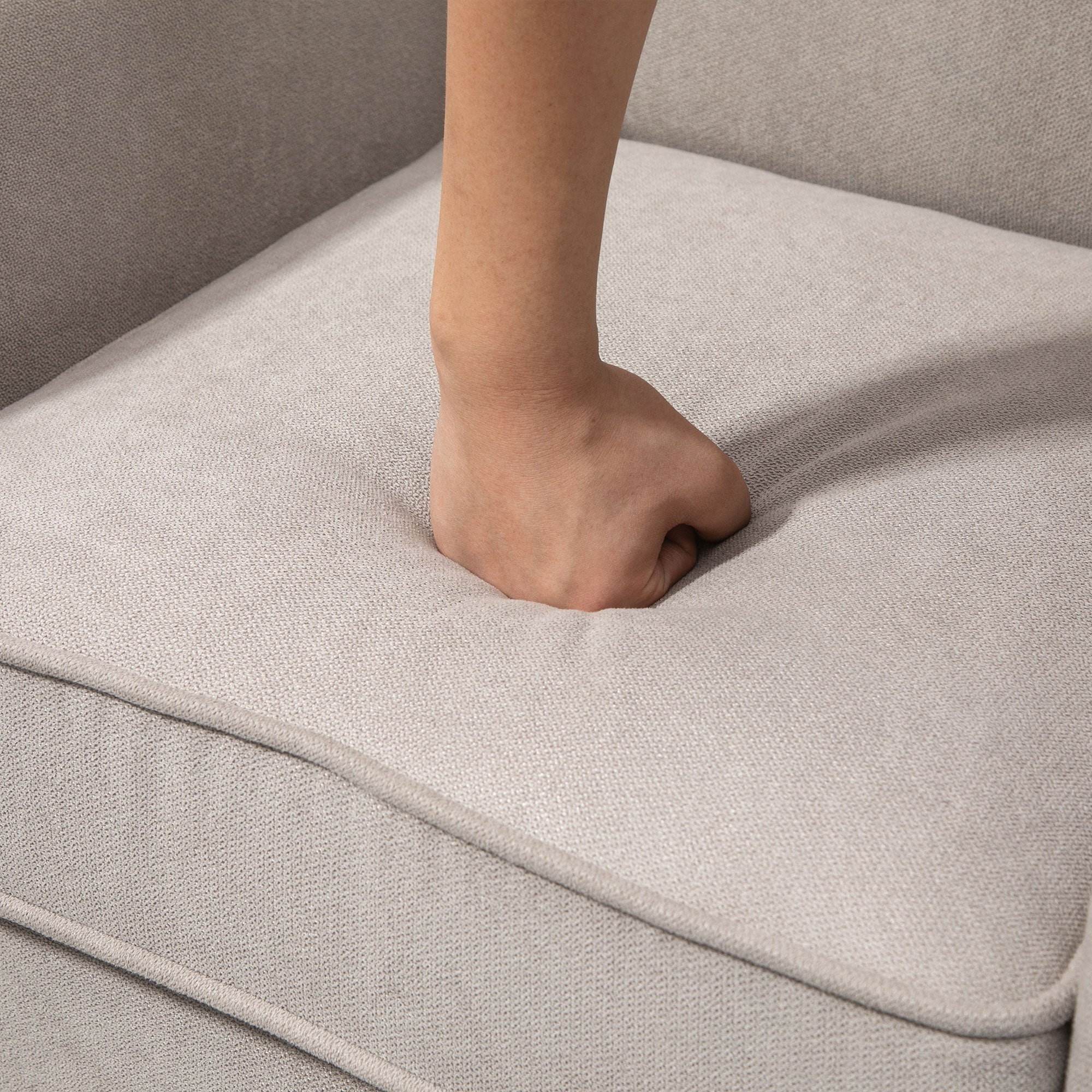 Upholstered Accent Chair, Single Armchair with Soft Velvet Touch Fabric, Rolled Armrest, Grey Single Sofas at Gallery Canada