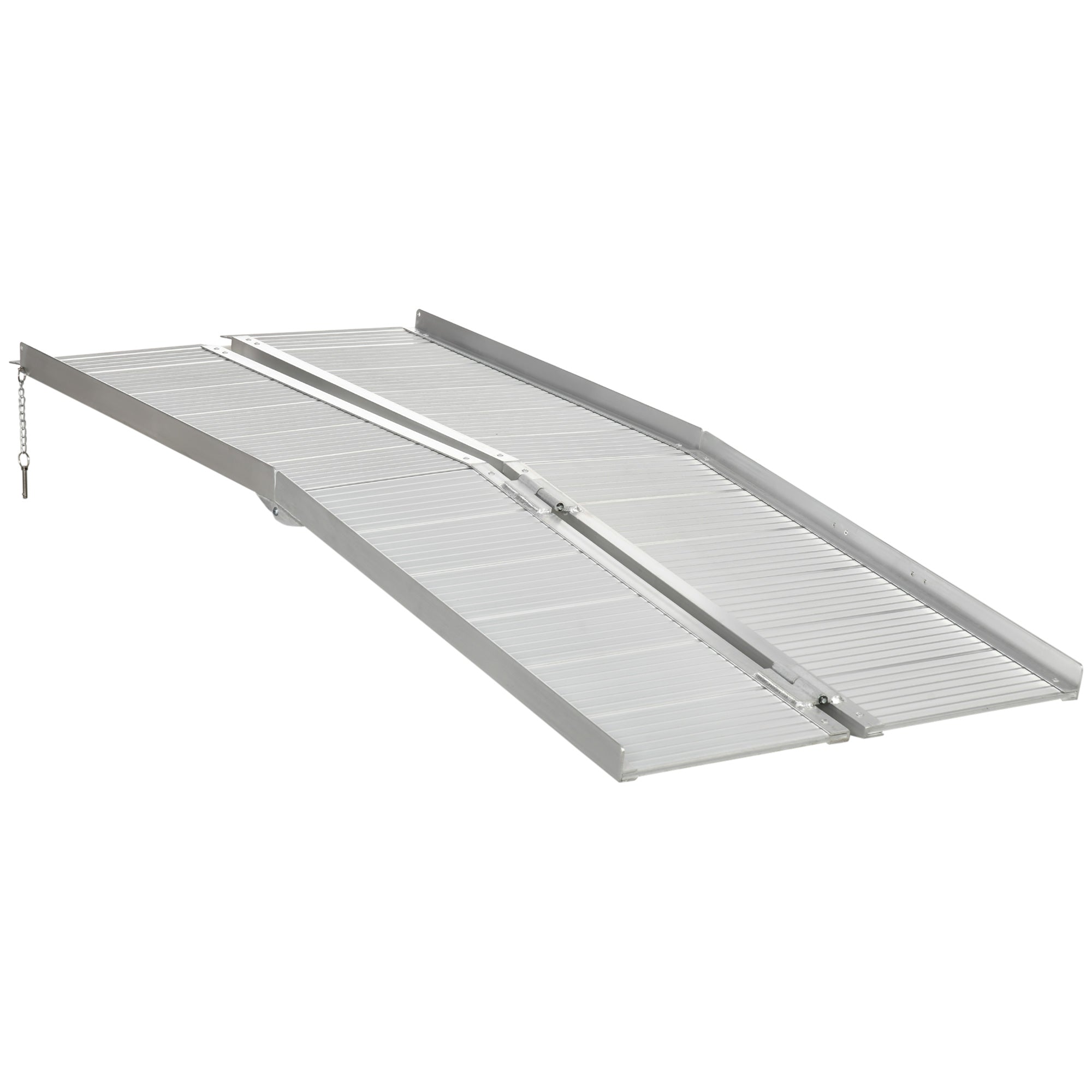 Textured Aluminum Folding Wheelchair Ramp, Portable Threshold Ramp 6', for Scooter Steps Home Stairs Doorways Knee Walker & Wheelchair Ramps Silver at Gallery Canada