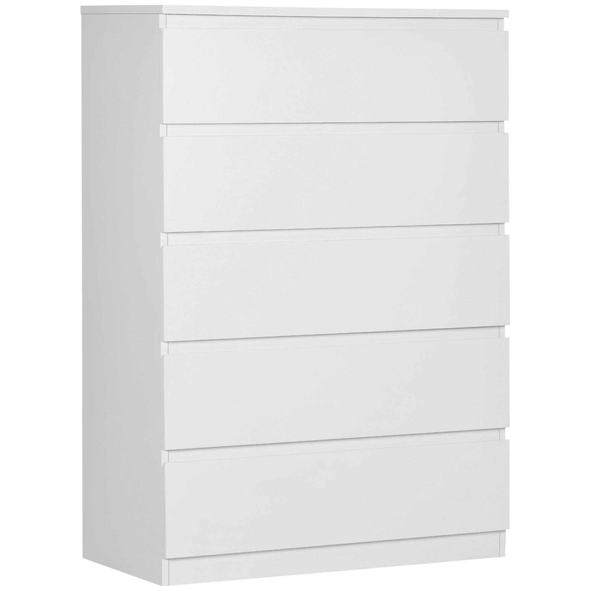 Chest of Drawers with 5 Drawers, Dresser for Bedroom, 5 Drawer Chest with Zinc Alloy Runners for Living Room Storage Cabinets   at Gallery Canada