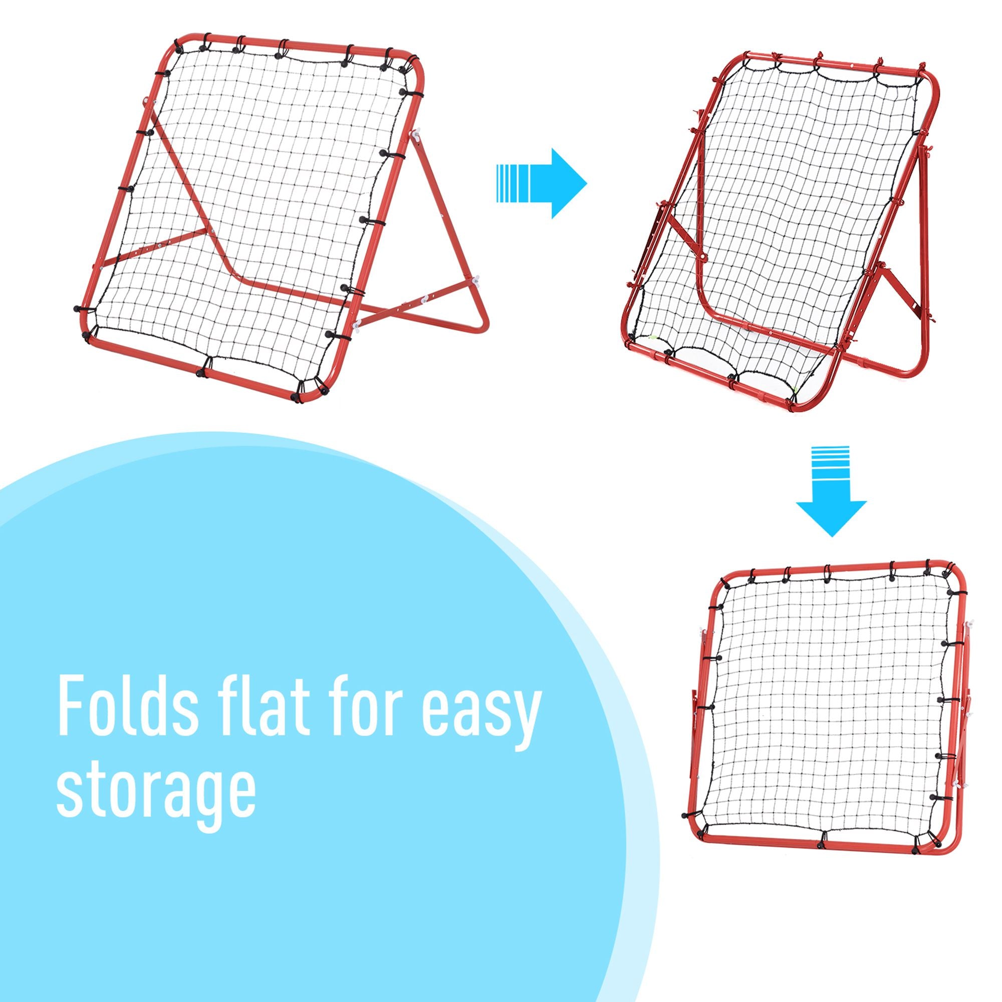 Volleyball Rebounder Net Football Training Aid Kickback Target Play Red Football at Gallery Canada