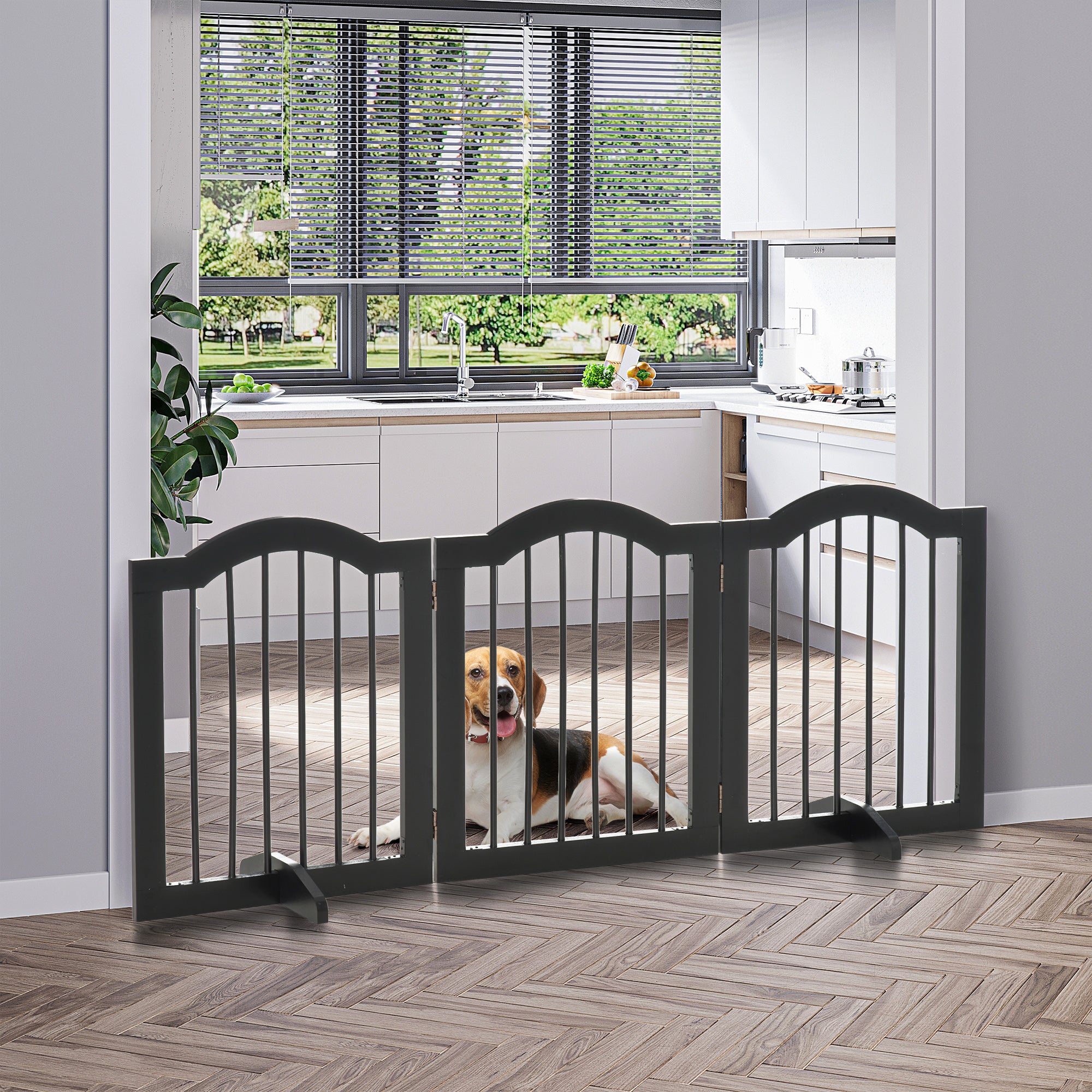 Freestanding Pet Gate for Dogs 24