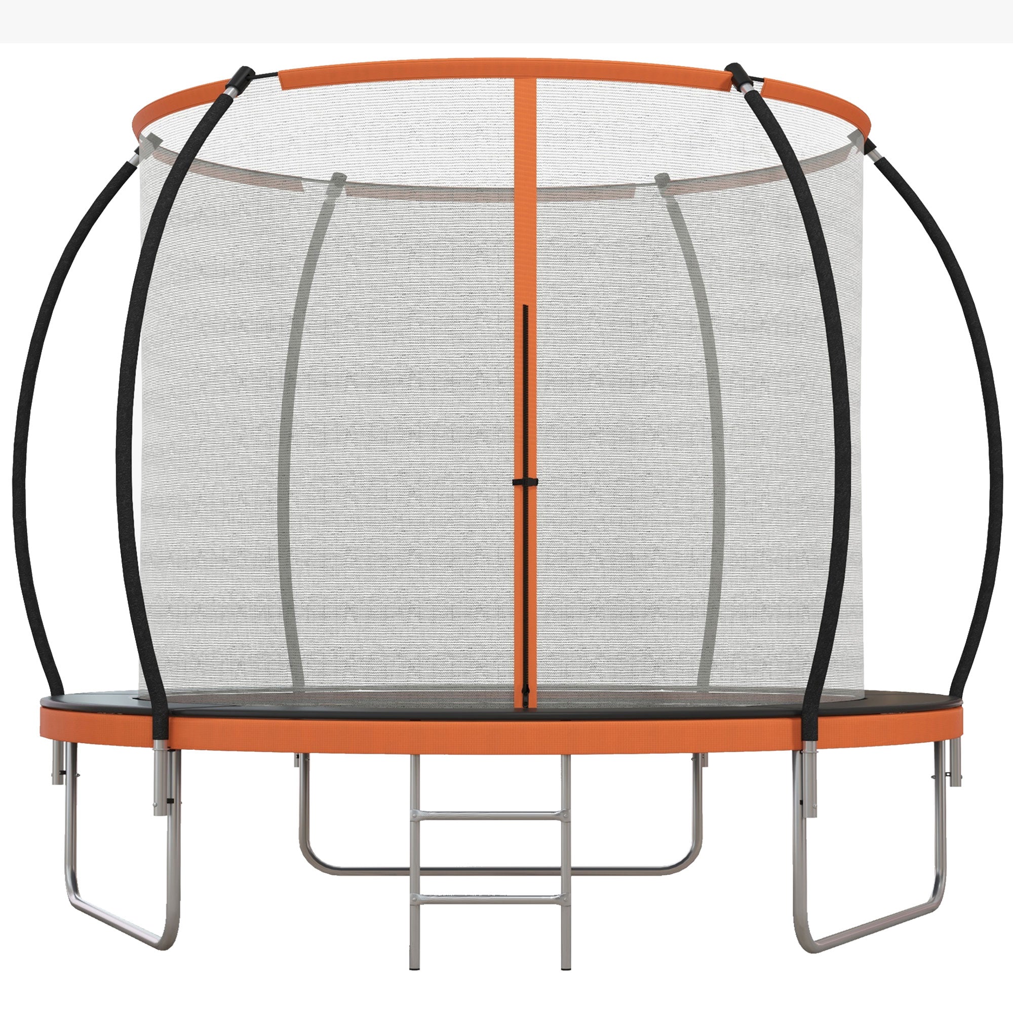 8ft Outdoor Trampoline with Enclosure Net and Ladder, Backyard Fitness Trampoline for Teens and Adults Trampolines at Gallery Canada