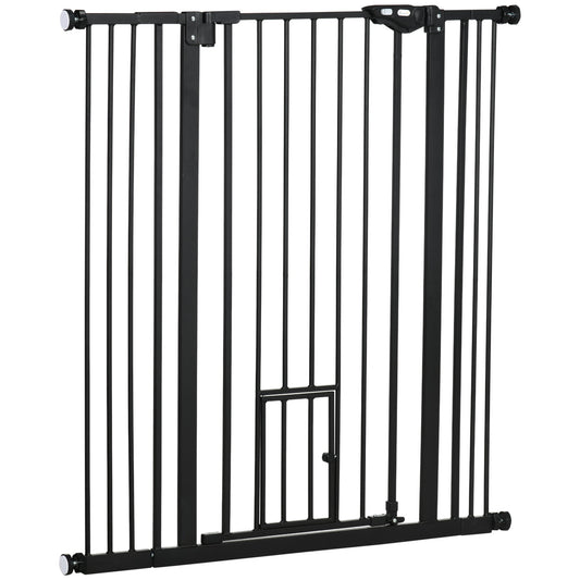 41" Easy Open Indoor Dog Gates for Doorways, House, Stair - Black - Gallery Canada