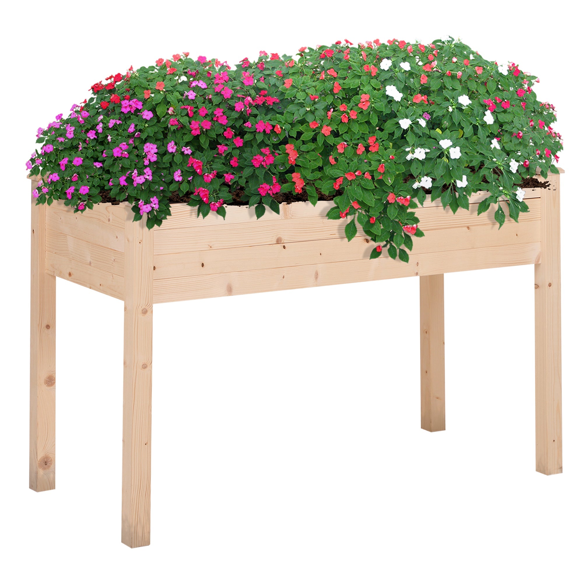 Wooden Elevated Planter Box with Legs, 48