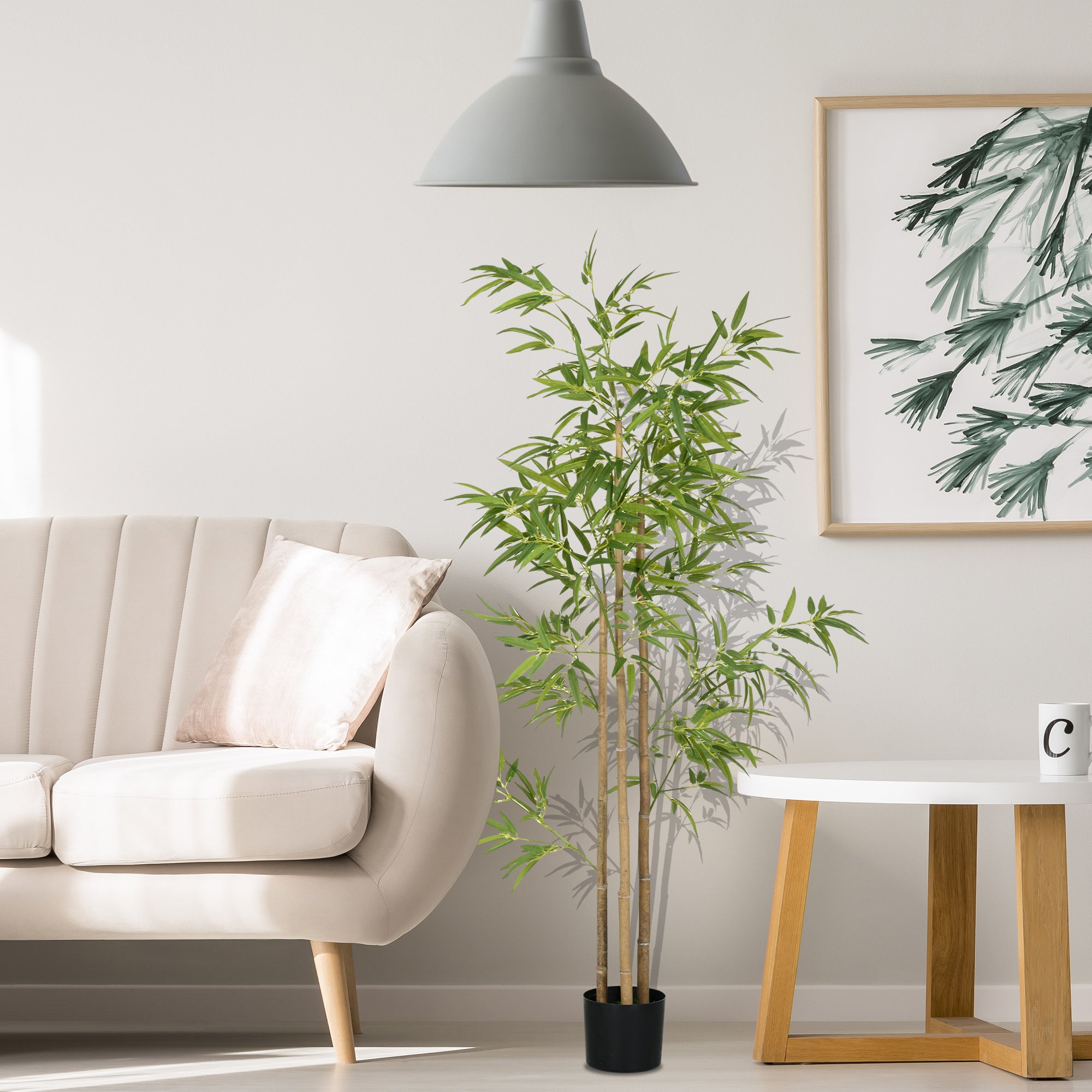 6ft Artificial Tree, Indoor Fake Bamboo with Pot, for Home Office Living Room Decor Artificial Trees at Gallery Canada