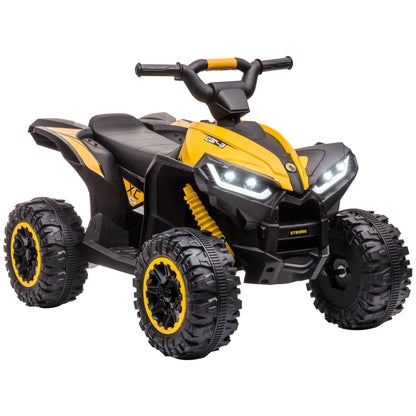 Kids 4 Wheeler Quad with Music, MP3, Headlights, High &; Low Speed, Kids ATV for 3-5 Years Old Boys &; Girl, Yellow Electric Toy Cars   at Gallery Canada