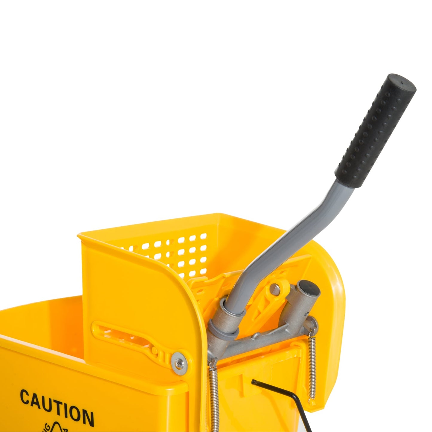 5 Gallon Commercial Mop Bucket with Side Press Wringer on Wheels, Yellow Household Supplies   at Gallery Canada