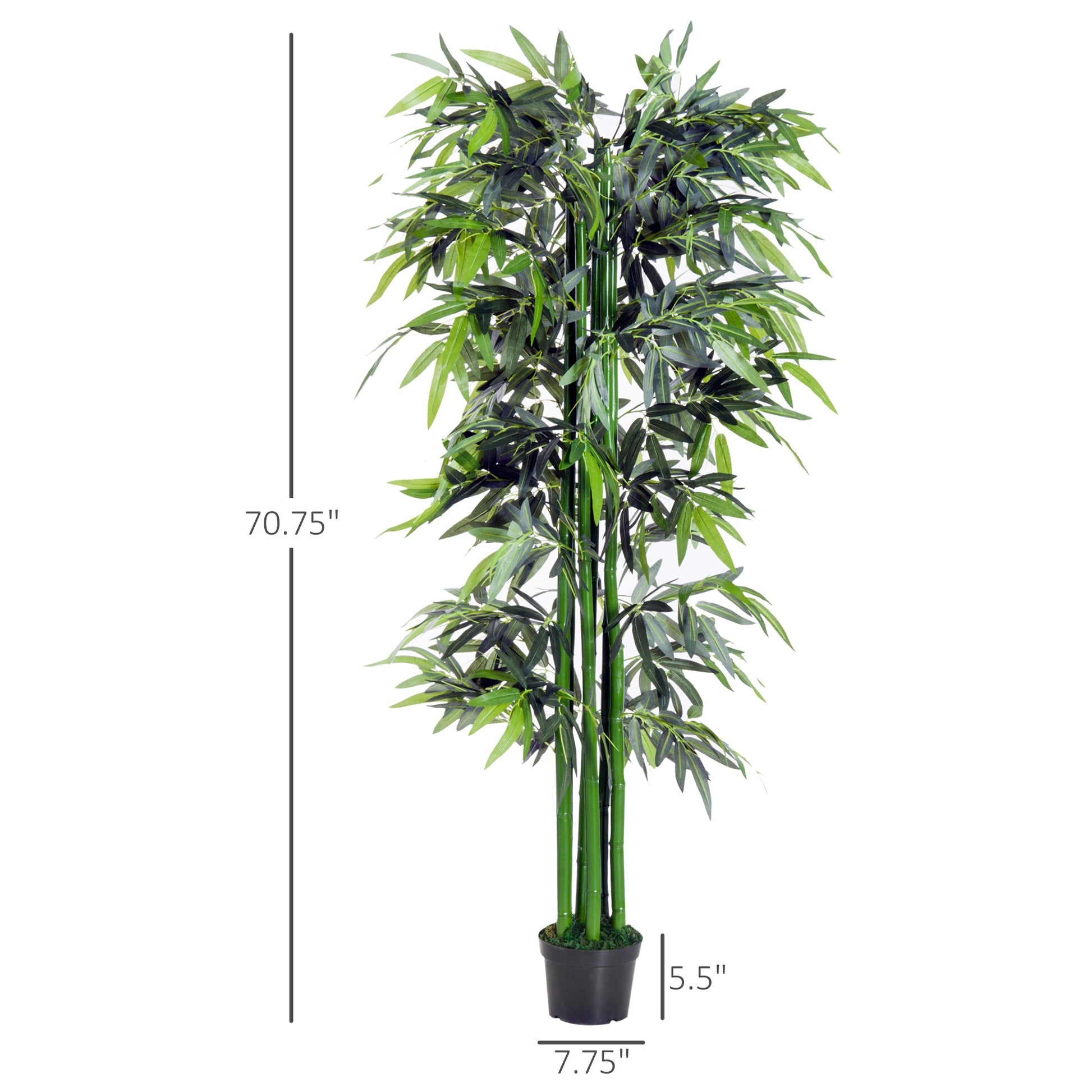 6FT Artificial Bamboo Tree Fake Decorative Plant with Nursery Pot for Indoor Outdoor Décor Artificial Trees   at Gallery Canada