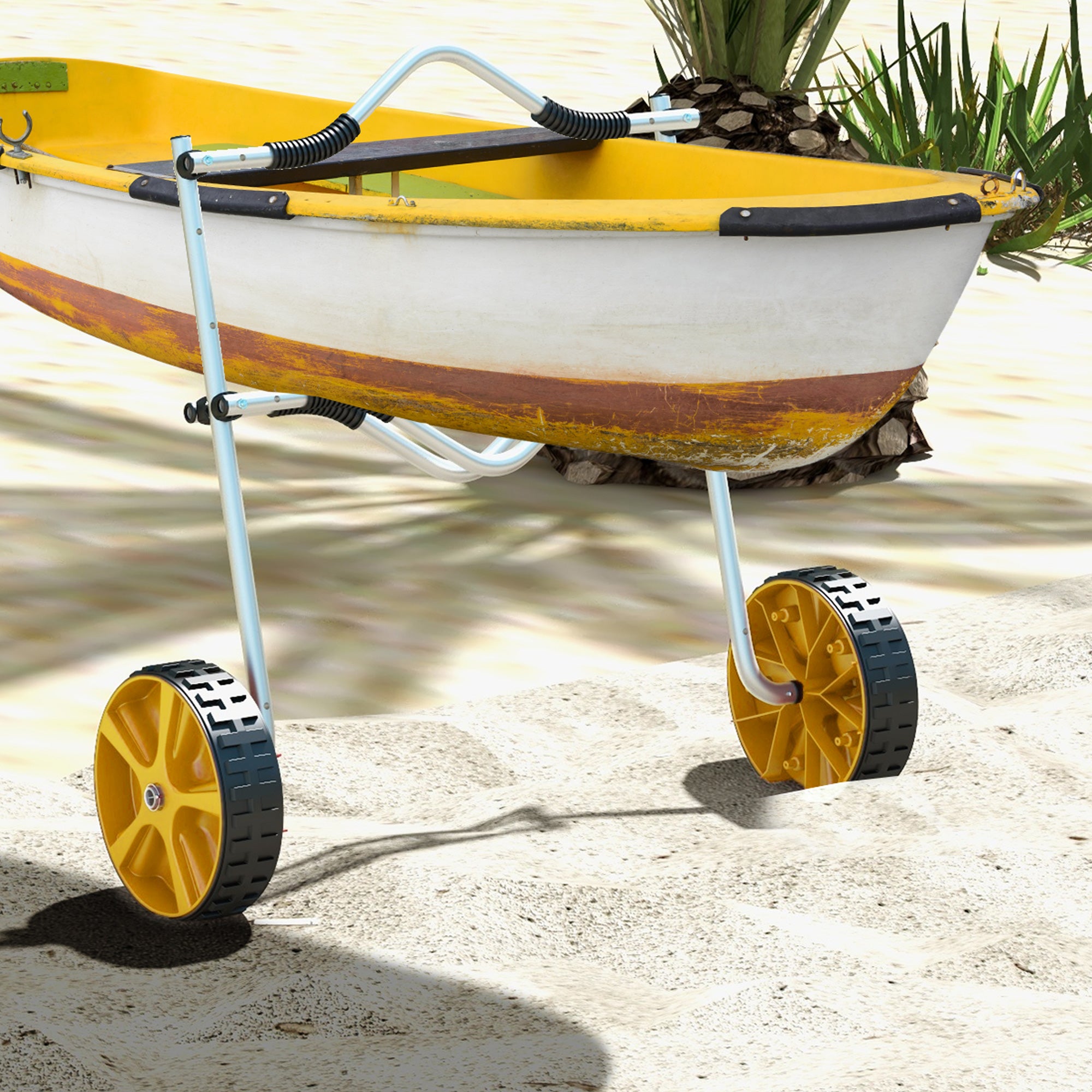 Alumnium Kayak Cart Dolly, Kayak Wheels with Adjustable Height and Width, for Kayaks, Canoes, Paddleboards Kayak Carts at Gallery Canada