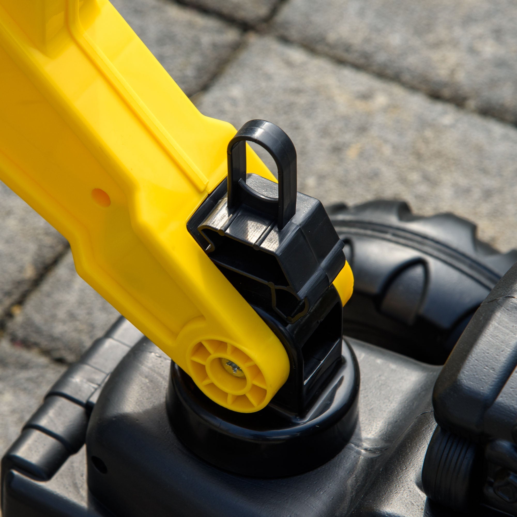 Ride-on Toy Pedal Digger Construction Car with Horn &; Detachable Trailer, Yellow Toy Excavators   at Gallery Canada