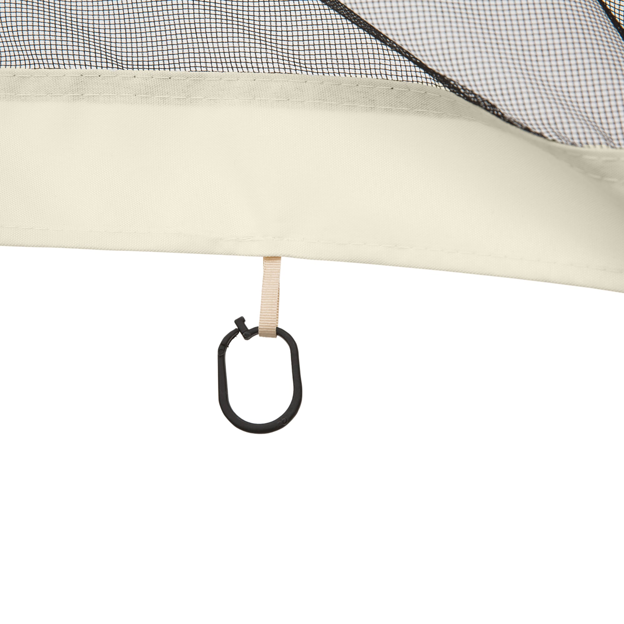 Replacement Mosquito Netting for Gazebo 10' x 12' Black Screen Walls for Canopy with Zippers, Cream White Gazebo Sidewalls at Gallery Canada
