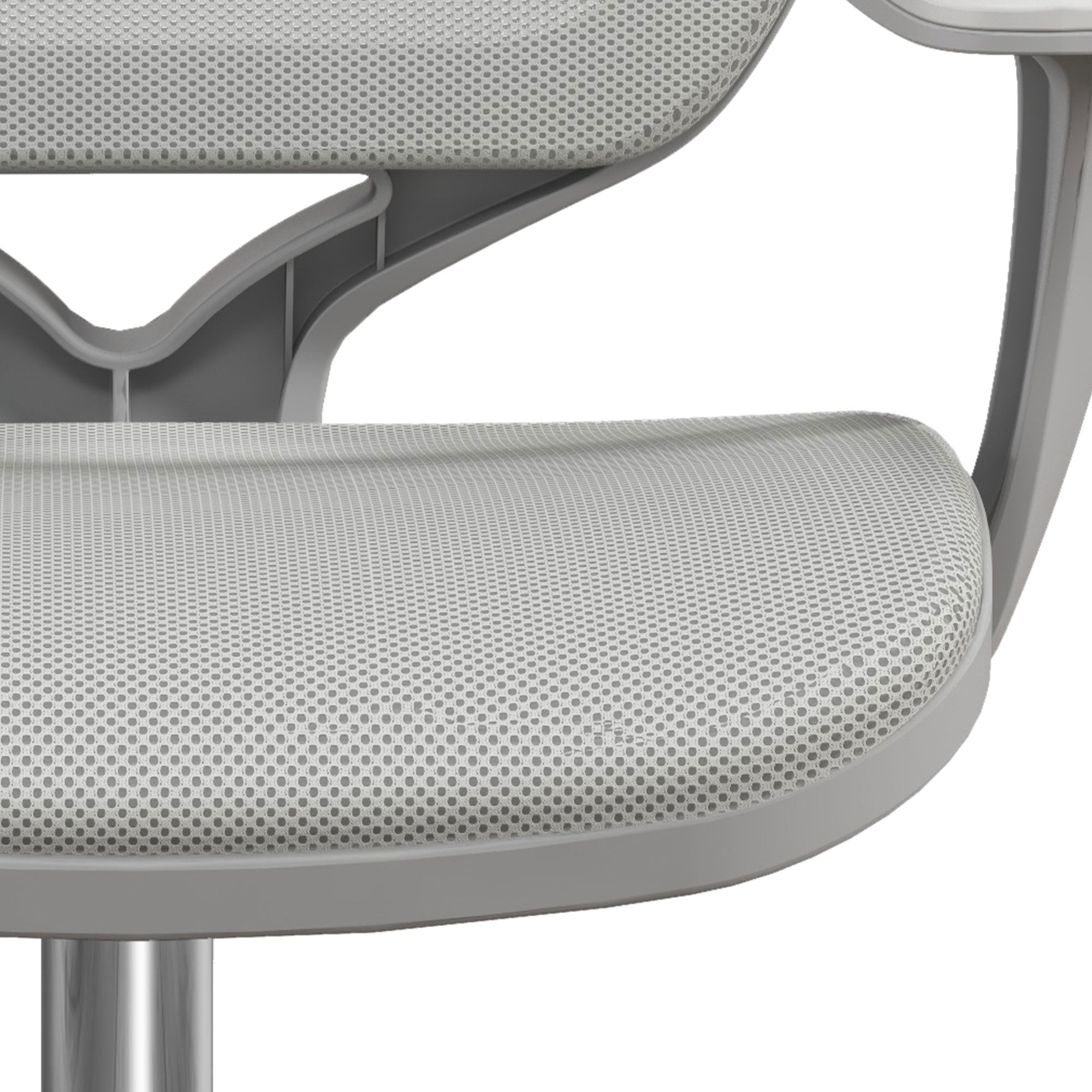 Office Chair, Small Computer Desk Chair with Mesh Back, Swivel Security Castors, Arm, Grey Office Chairs at Gallery Canada