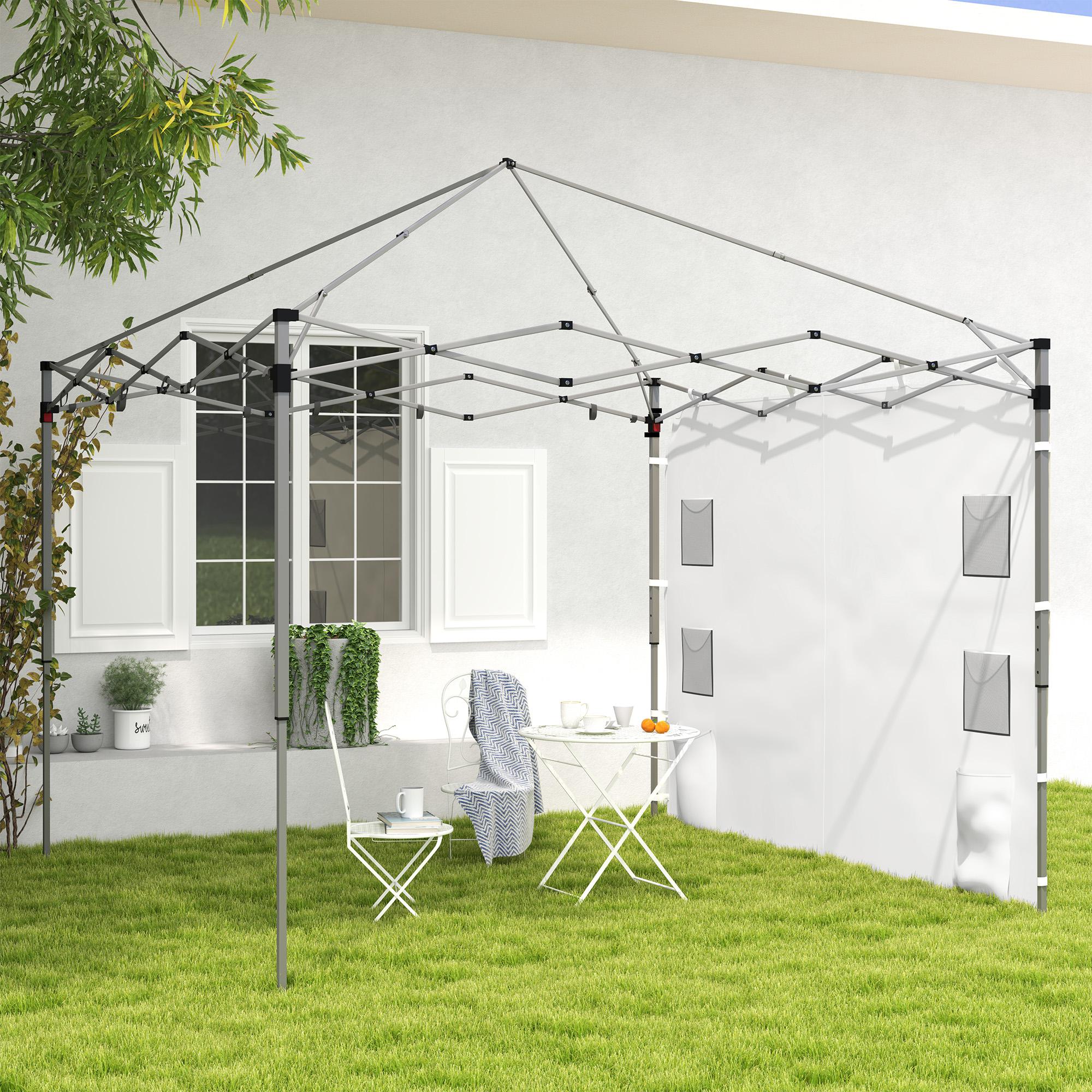 Instant Canopy Sidewall with 4 Storage Bag for 10 x 10 ft Straight Leg Pop Up Canopies, 1 Pack Sidewall Only, White Gazebo Sidewalls at Gallery Canada