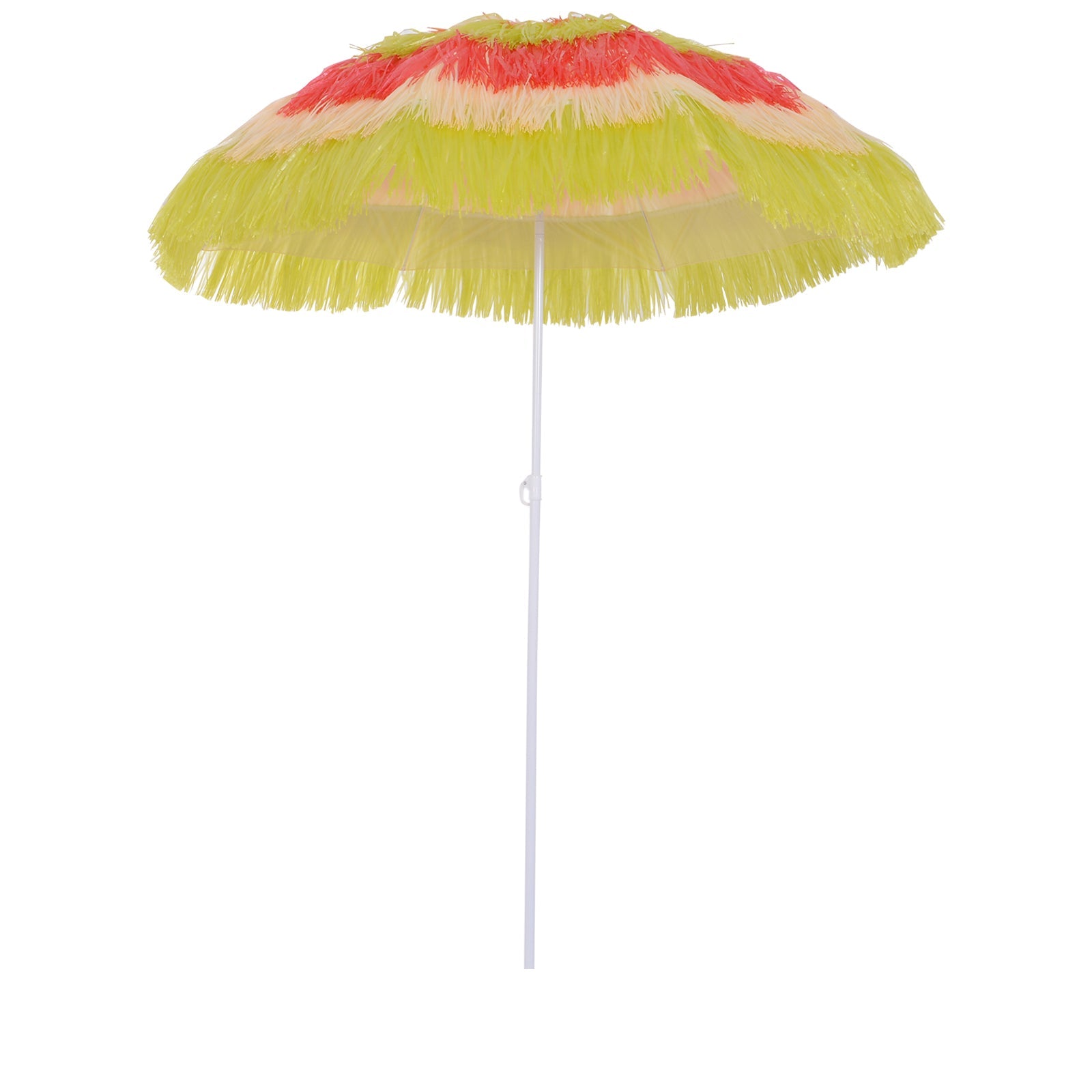 6FT Beach Umbrella Tilt Sunshade Height Adjustable Outdoor Market Patio Yard Crank Deck Sun Shade, Multi-color Beach Umbrellas Multi Colour  at Gallery Canada