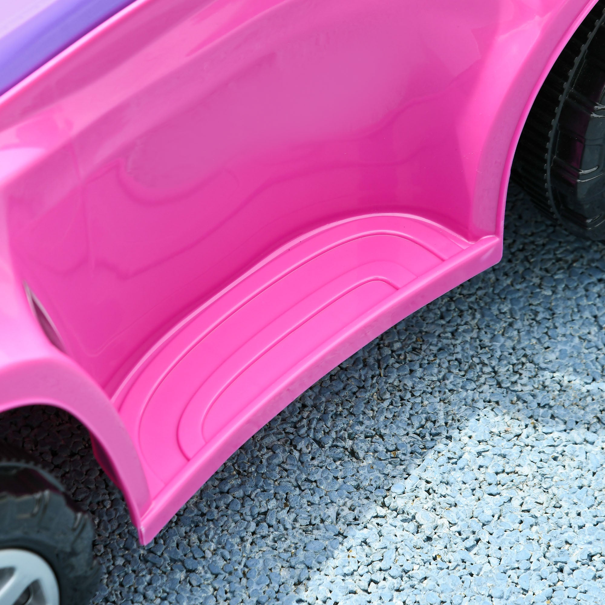 3 in 1 Kids Push Car Toddler Sliding Car, Foot to Floor Design with Music, Light, Handle, Removable Canopy, Pink Push Cars for Toddlers at Gallery Canada