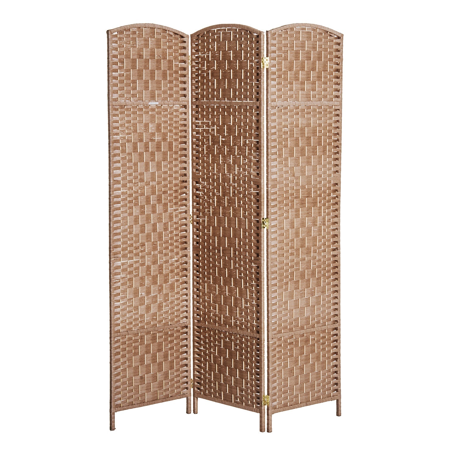 6ft Folding Room Divider, 3 Panel Wall Partition with Wooden Frame for Bedroom, Home Office, Natural Room Dividers Natural  at Gallery Canada