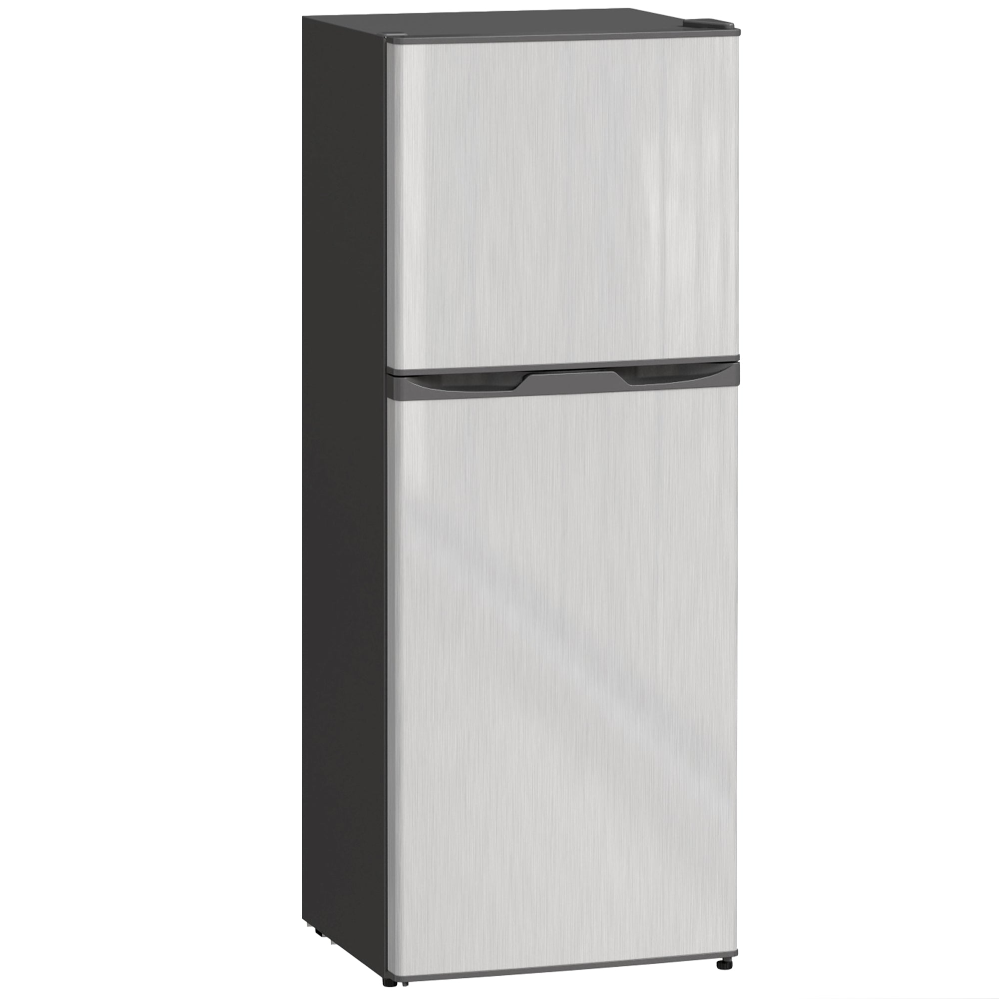 Double Door Mini Fridge with Freezer, 4.6 Cu.Ft Small Refrigerator with Thermostat, Shelves, Reversible Door, Silver Small Kitchen Appliances at Gallery Canada