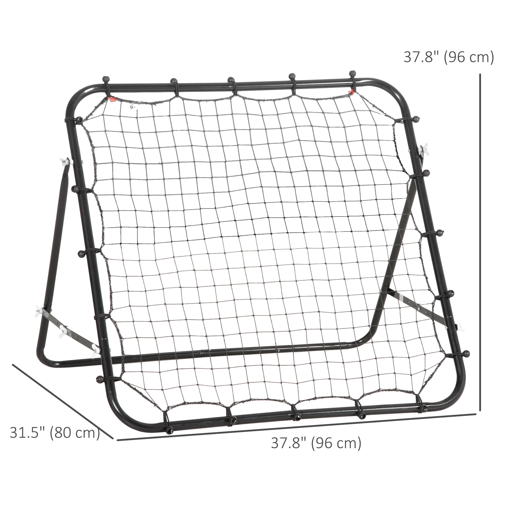 Volleyball Rebounder Net Football Training Aid Kickback Target Play Black Football   at Gallery Canada