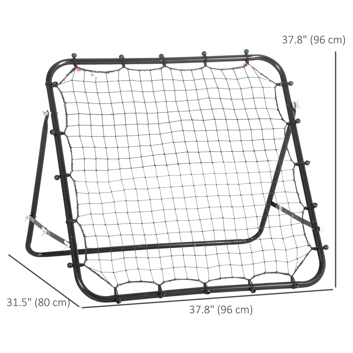 Volleyball Rebounder Net Football Training Aid Kickback Target Play Black Football   at Gallery Canada