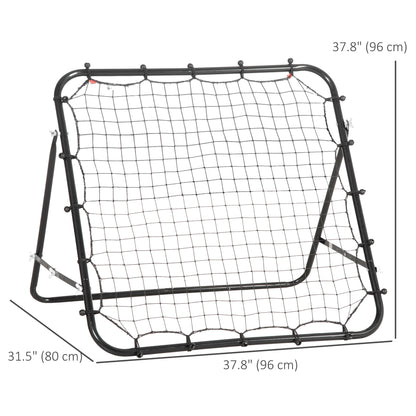 Volleyball Rebounder Net Football Training Aid Kickback Target Play Black Football   at Gallery Canada