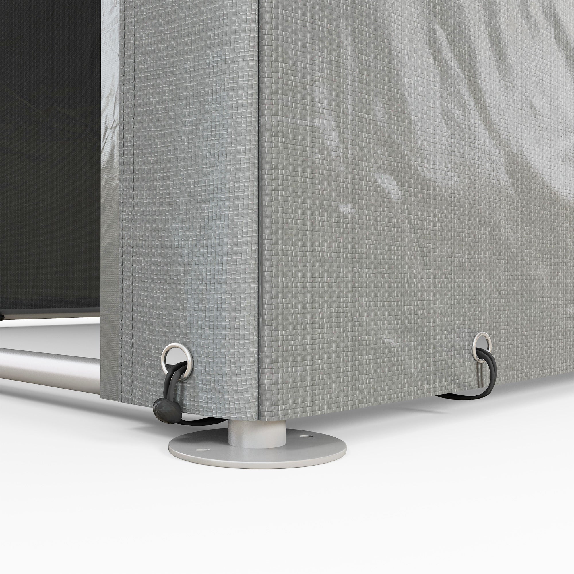 Portable Bicycle Shed with Galvanized Steel Frame and Large Door, Waterproof Outdoor Shed for Garden Tools, Light Grey Sheds at Gallery Canada
