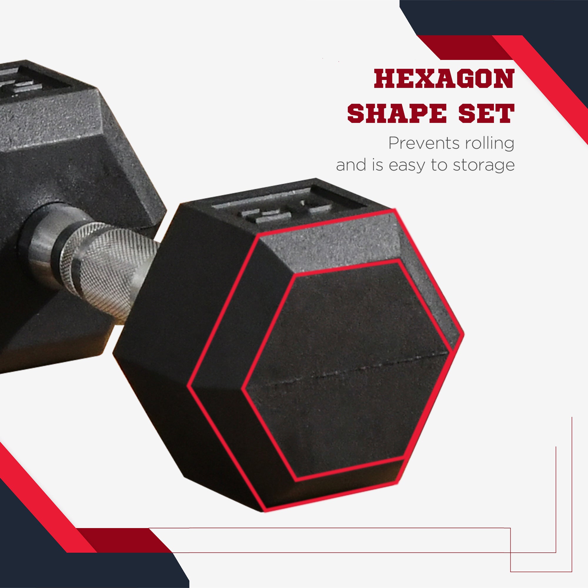 Rubber Dumbbells Weight Set, Total 40lbs(20lbs Each) Dumbbell Hand Weight for Body Fitness Training for Home Office Gym, Black Dumbbells & Barbells at Gallery Canada