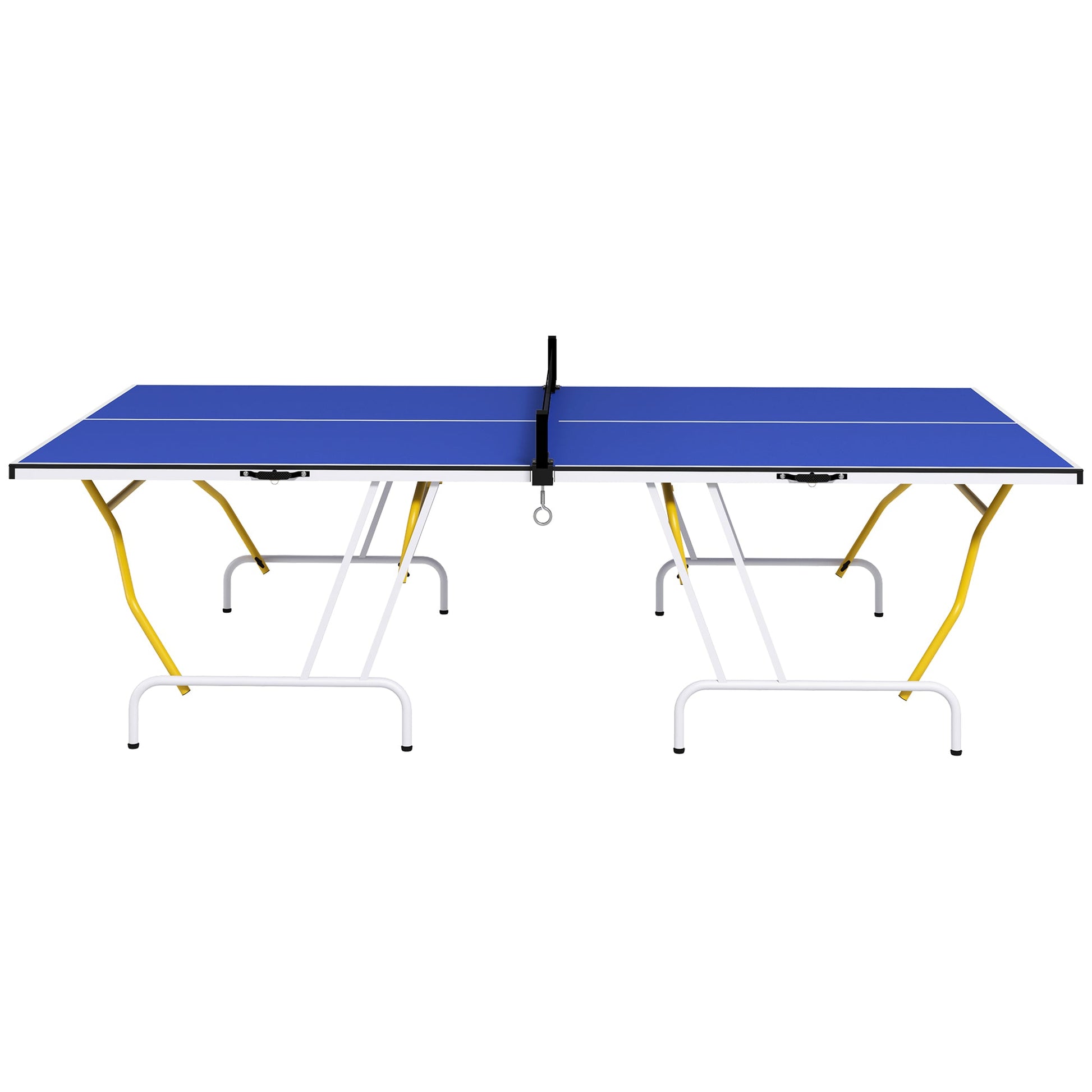 Full Size Table Tennis Table, Folding Ping Pong Table with Paddles and Balls, Blue Game Tables Blue  at Gallery Canada