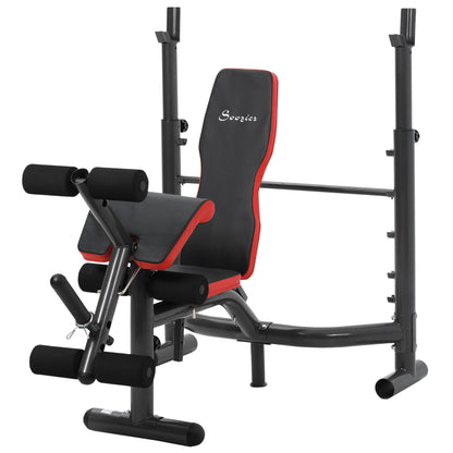 Press Bench, Heavy Duty Multiple Function Workout Adjustable Bench with Preacher Curl, Leg Developer Weight Benches Multi Colour  at Gallery Canada