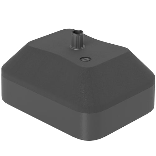Fillable Patio Umbrella Base, Heavy Duty Outdoor Umbrella Stand Base Patio Umbrella Stand, Filled Up to 53lbs with Stand or 44lbs with Water for Deck Poolside, Black