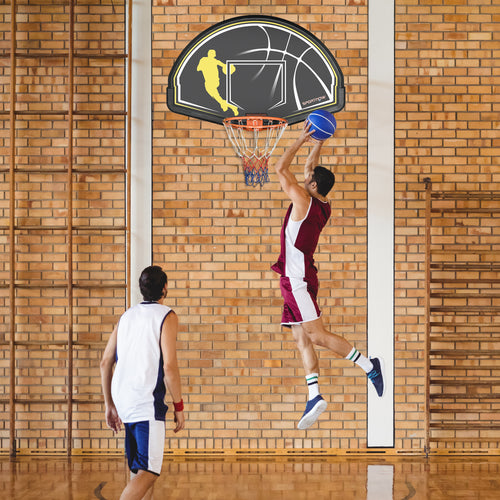 Wall Mounted Basketball Hoop, Mini Basketball Hoop and Backboard for Kids and Adults