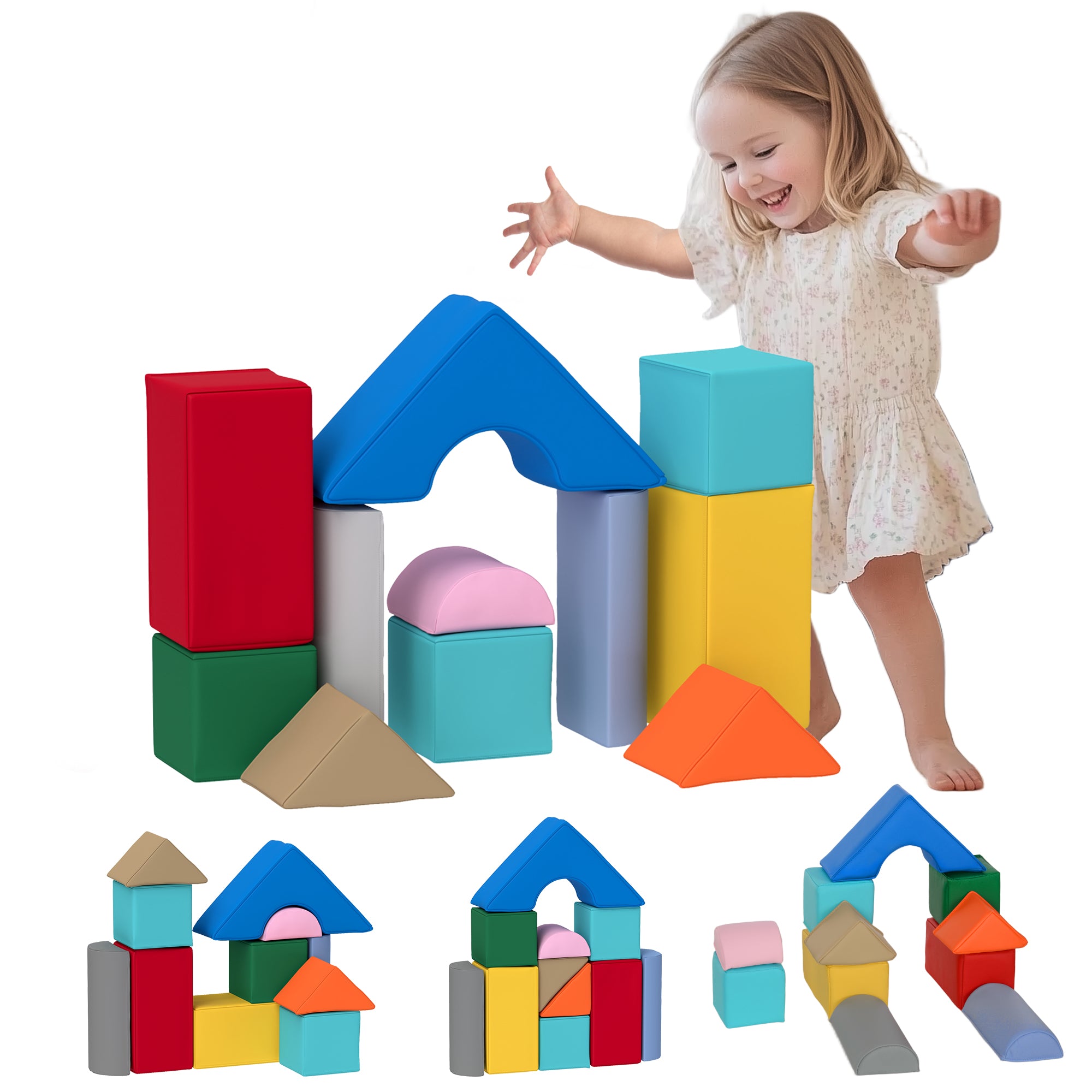 11 Piece Soft Play Equipment for Kids 6-72 Months, Dark Colour Baby Gym & Playmats at Gallery Canada