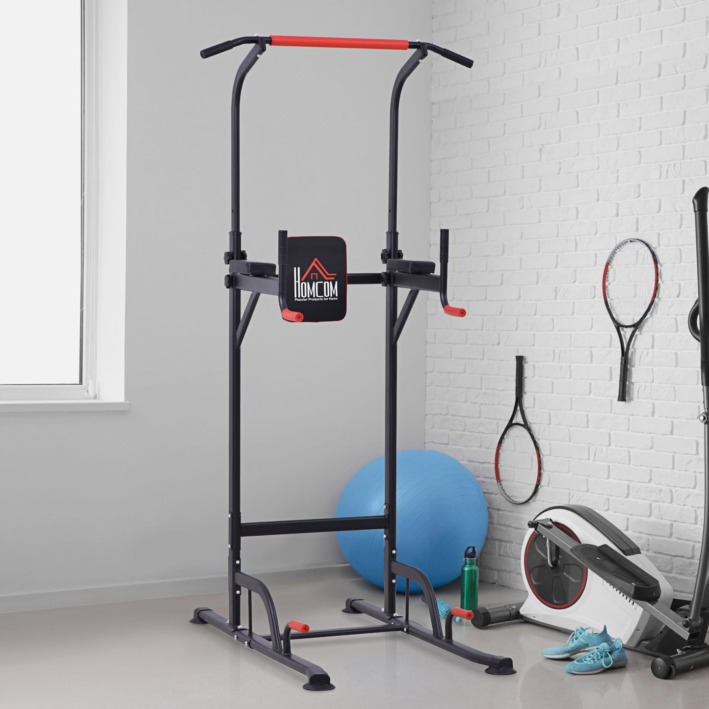 Adjustable Power Tower with Pull up and Dip Bar for Home Gym Workout Power Towers   at Gallery Canada