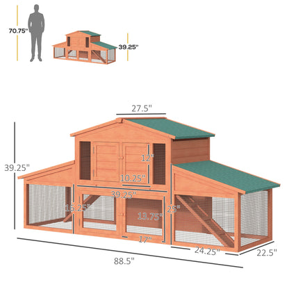 Deluxe Large Rabbit Hutch Small Animal House Portable Large Outdoor with Run Box Rabbit Hutch   at Gallery Canada