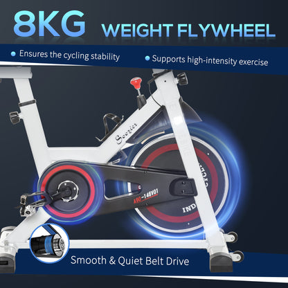 Adjustable Resistance Upright Stationary Exercise Bike with Flywheel, Multi Colour Exercise & Stationary Bikes   at Gallery Canada