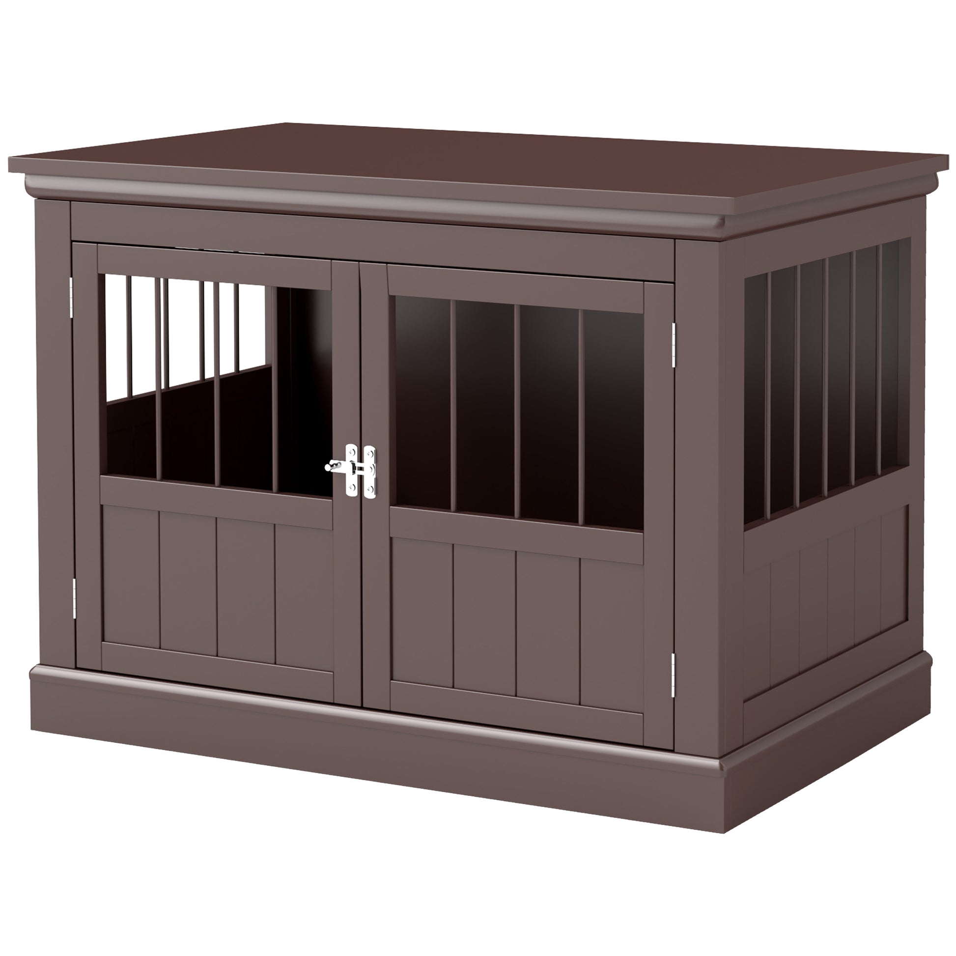 31" Dog Crate Furniture End Table with Three Doors for Small Dogs, Coffee Houses, Kennels & Pens   at Gallery Canada