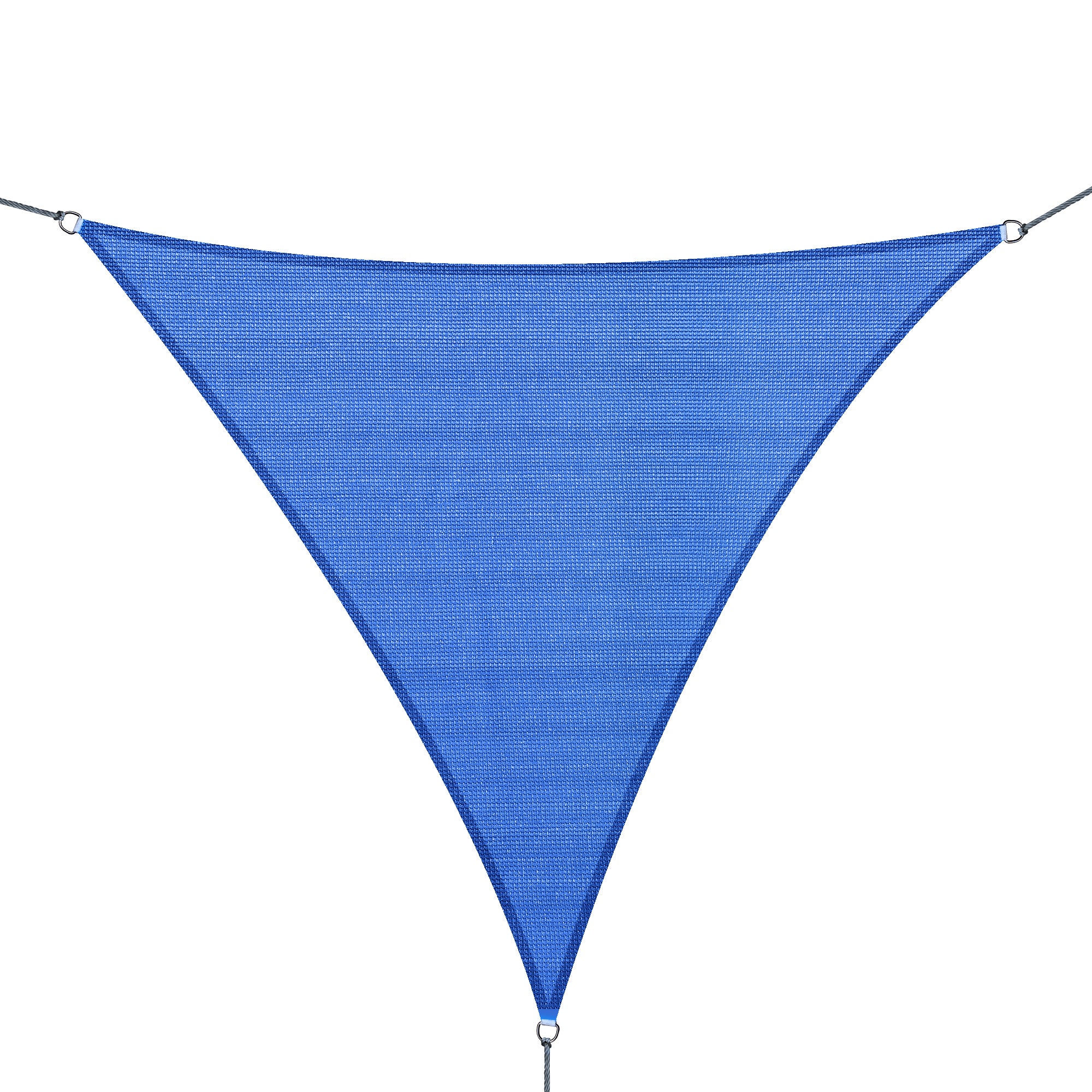 Triangle 16.4' Canopy Sun Sail Shade Garden Cover UV Protector Outdoor Patio Lawn Shelter with Carrying Bag (Blue) Shade Sails Blue at Gallery Canada