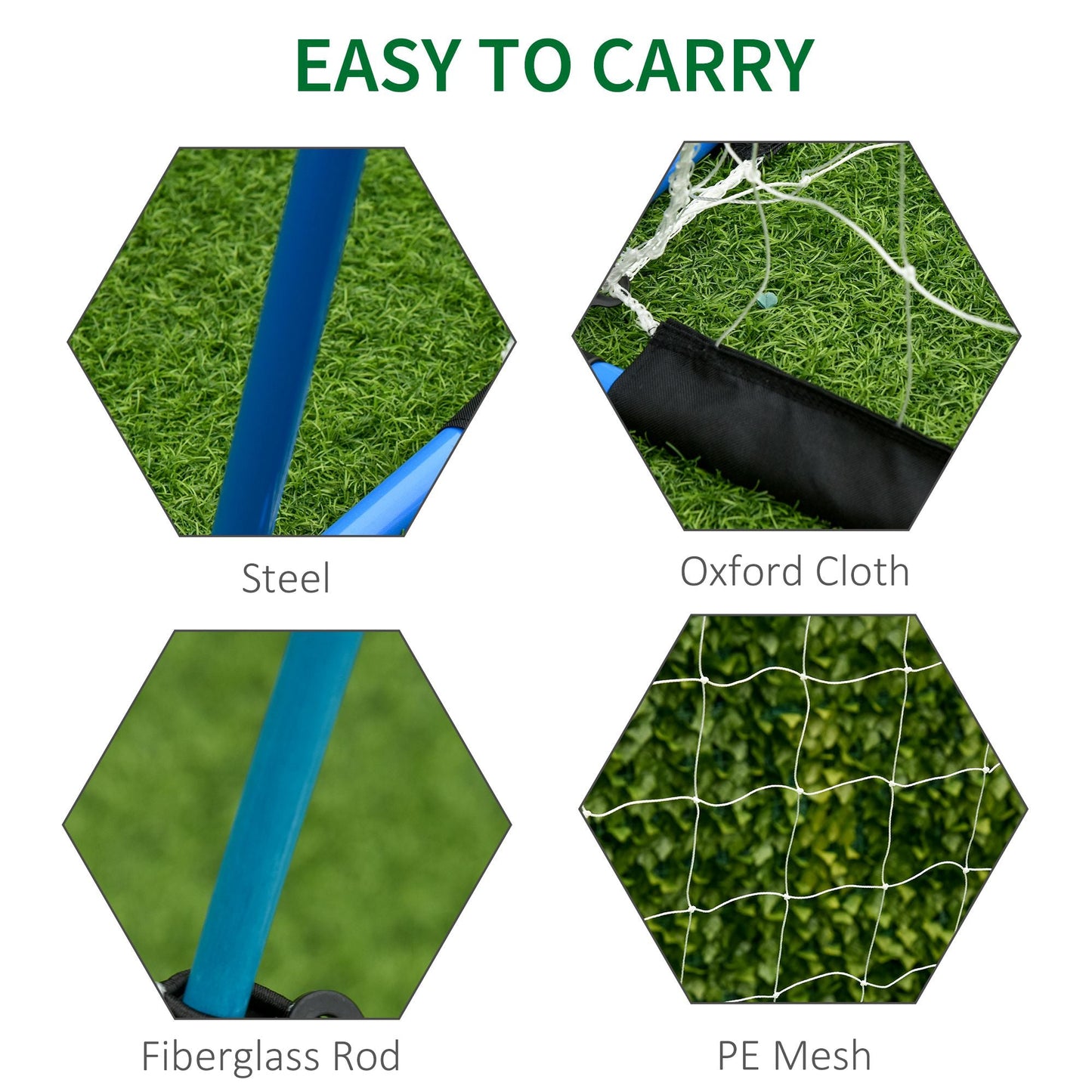 8.6ft Football Goal with All Weather PE Net for Football Practice Teens Adults Outdoor Sport Activety - Gallery Canada