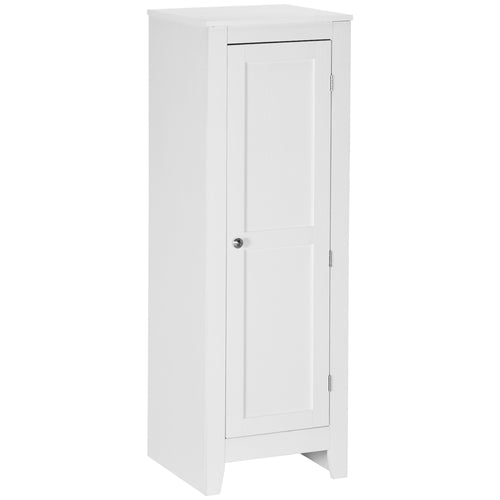 Modern Kitchen Pantry Storage Cabinet with Adjustable Shelf Small Storage Cabinet with Door and Shelves White