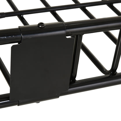 64"/43" x 39" Car Roof Rack, Length Adjustable, Universal Rooftop Cargo Carrier Basket with U-bolts, 220 lbs Capacity Automotive   at Gallery Canada