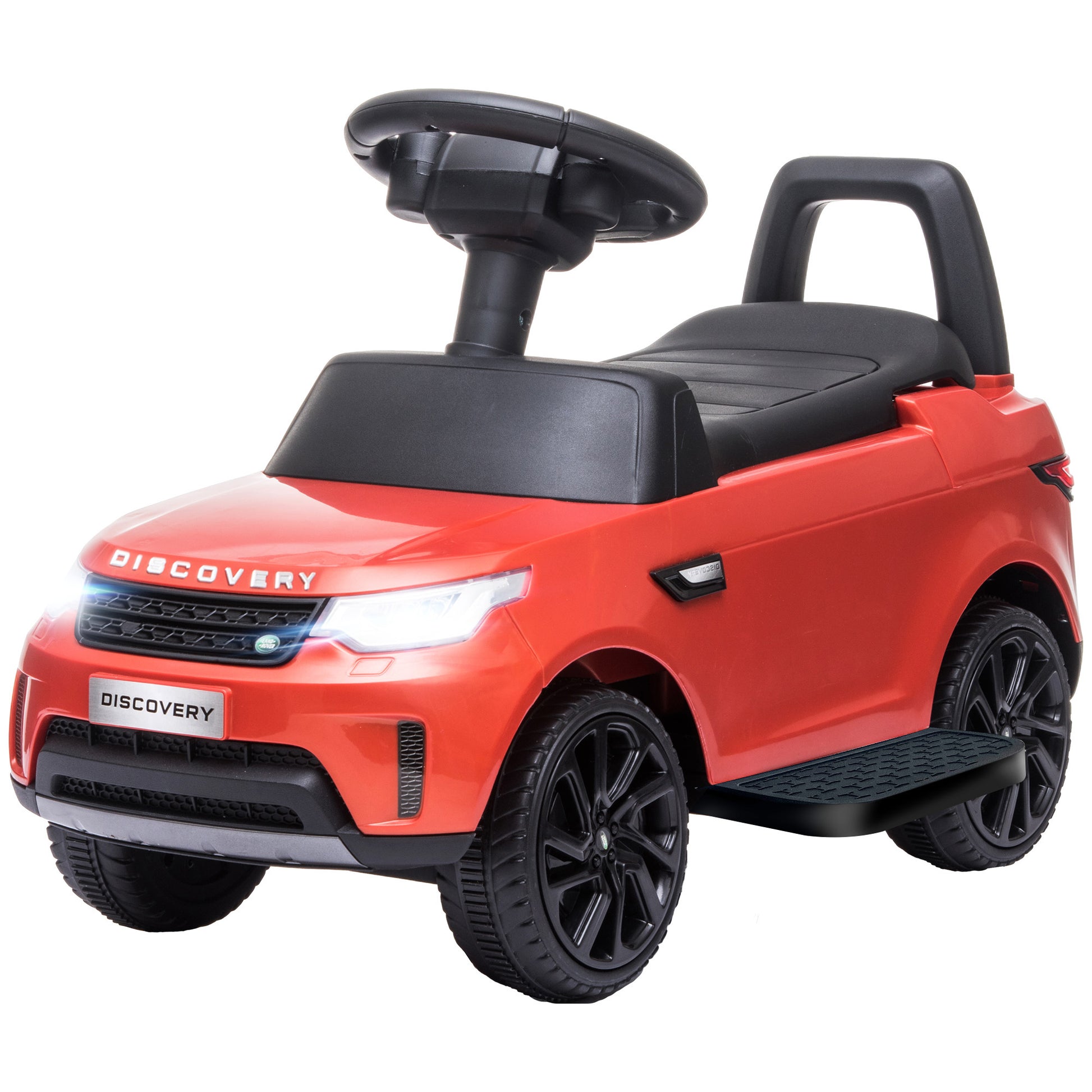 2 in 1 6V Land Rover Licensed Electric Car for Kids, Sliding Car with Music Horn Headlights, for 18-60 Months Red Electric Toy Cars   at Gallery Canada