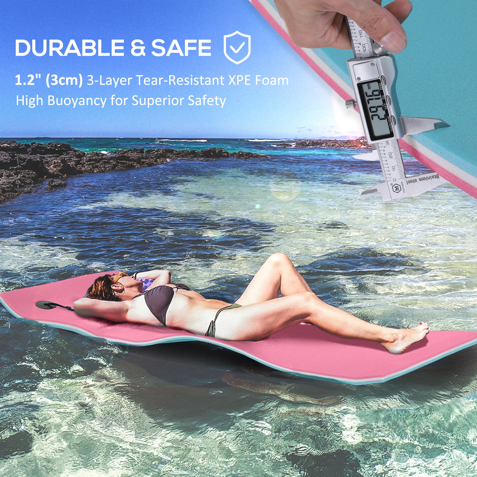 6.5x2ft Floating Mat Floating Lily Pad Water Carpet Float Aqua Mat Water Recreation and Relaxing in Pool Beach Lake Water Sports & Boating Supplies at Gallery Canada