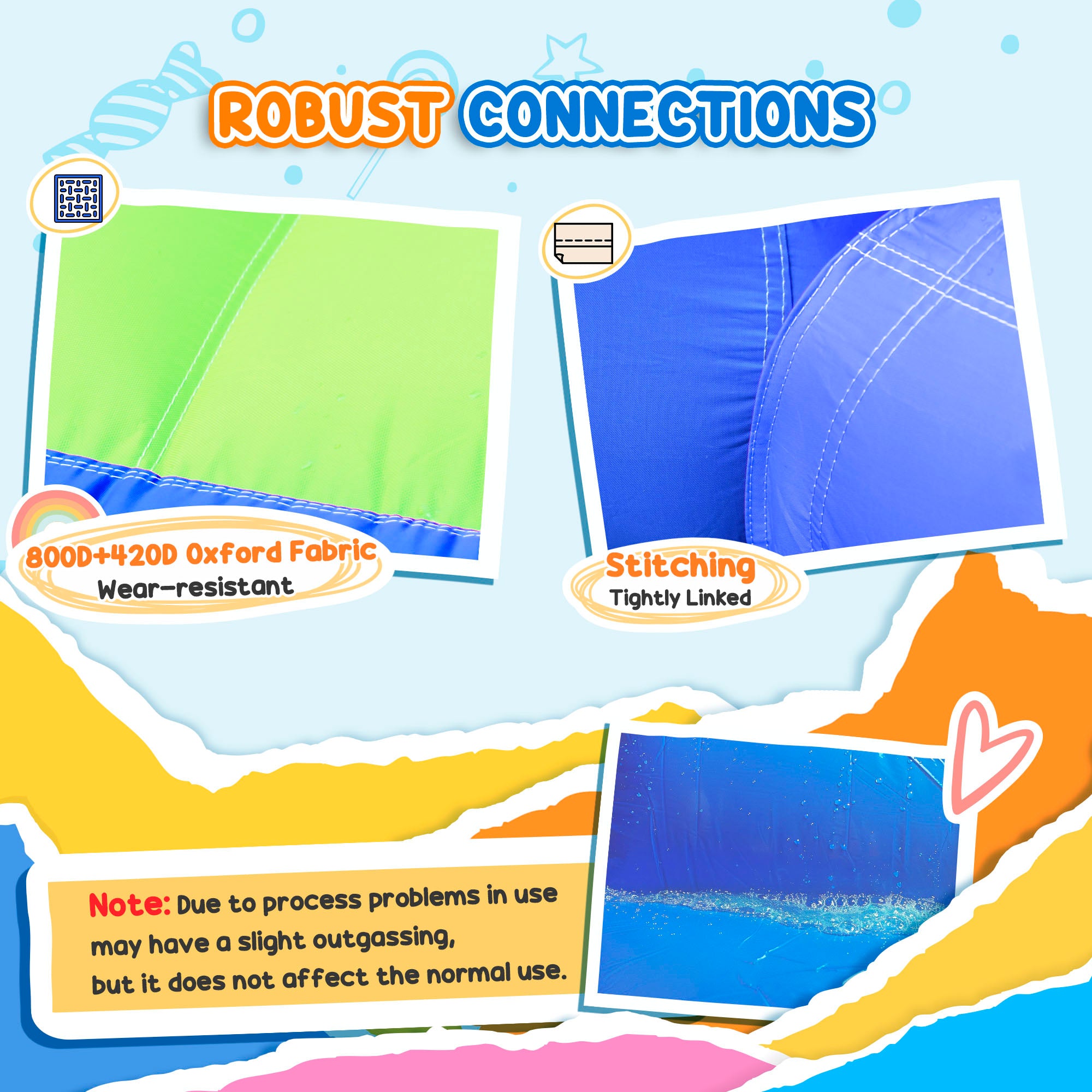 5-in-1 Inflatable Water Slide, Narwhals Style Kids Castle Bounce House Includes with Slide Trampoline Pool Water Gun Climbing Wall, Carry Bag, 450W Air Blower Inflatables at Gallery Canada