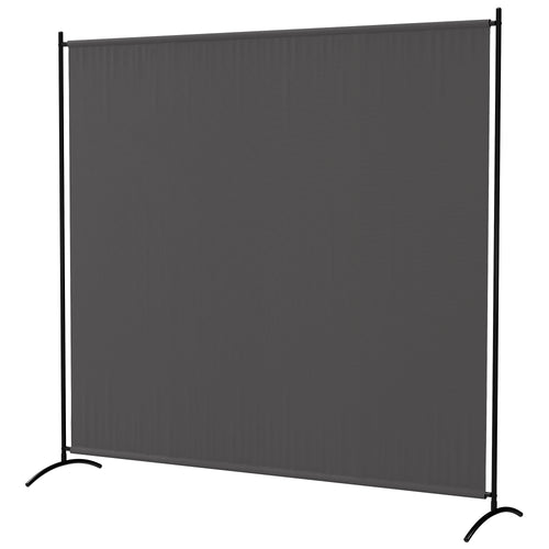 Single Panel Room Divider, UV30+ Privacy Screen, Indoor Outdoor Privacy Panel with Stable Base, Dark Grey