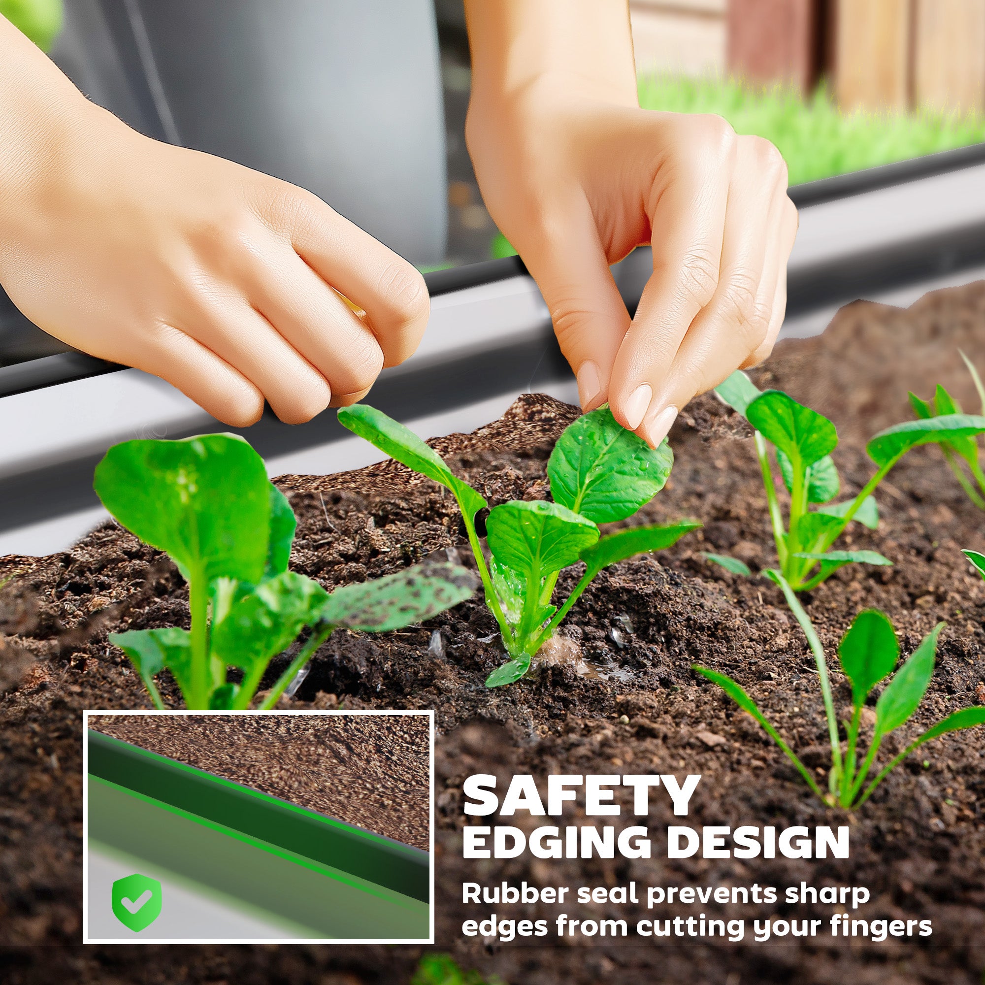 5' x 3' x 1' Large Outdoor Planter Box, Galvanized Raised Garden Bed with Metal Plant Stake, Silver Raised Garden Beds at Gallery Canada