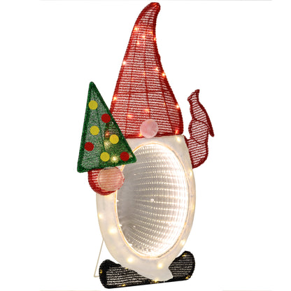 Light Up Gnome Yard Decoration, Lighted Elf Gnome Christmas Decoration for Indoor, Outdoor, Garden, Lawn, Red Christmas Decorations   at Gallery Canada