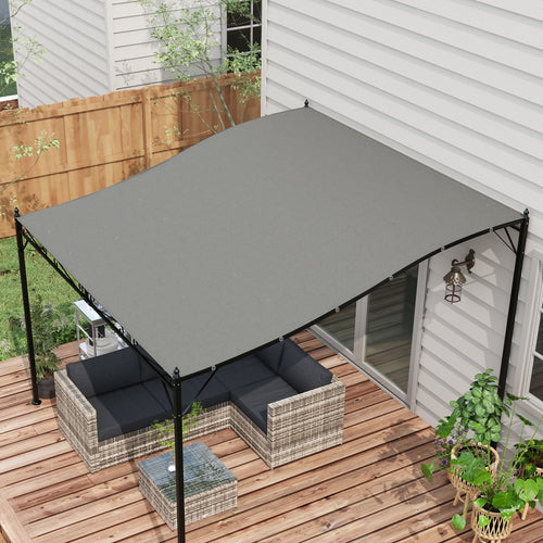 Canopy Replacement, Pergola Shade Cover for 10' x 10' Pergola (Outsunny 84C-038 Series), Dark Grey