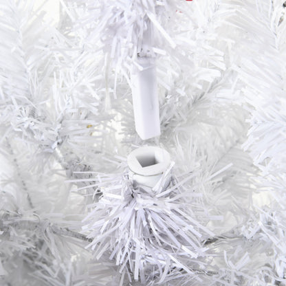 4.9ft Artificial Christmas Tree Xmas Holidays Decor with Ornament White Artificial Christmas Trees   at Gallery Canada